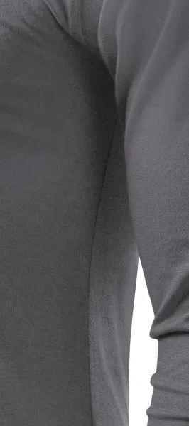 Heren T-shirt met lange mouwen - Gesneden met zijnaden