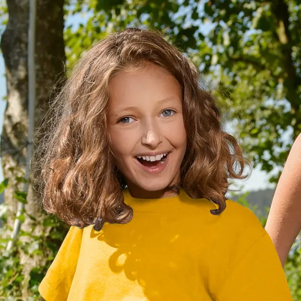Eenvoudig kinder T-shirt - Klassieke ronde halslijn