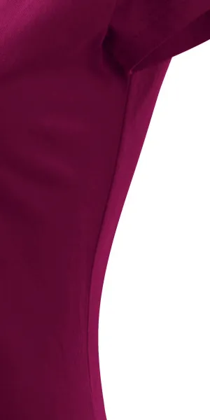 Dames T-shirt met zeer korte mouwen - Gesneden met zijnaden