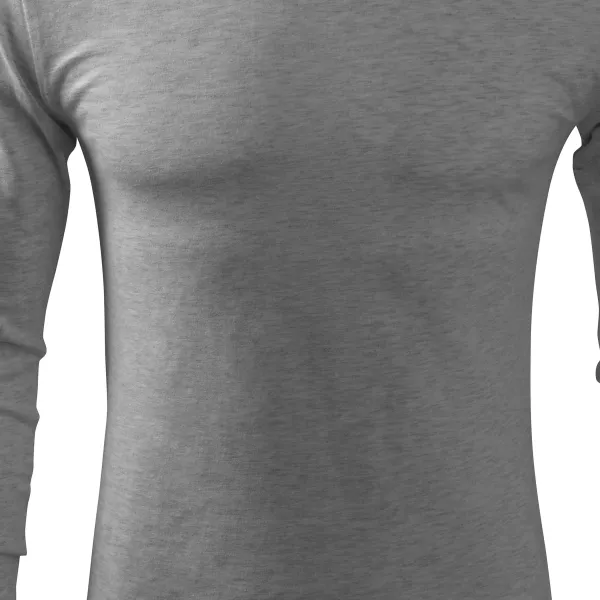 Heren T-shirt met lange mouwen - Licht getailleerde snit