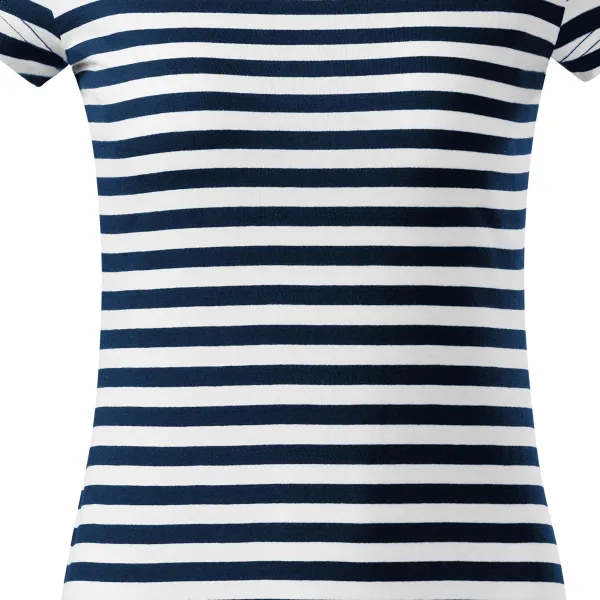 Marineblauw dames T-shirt - Zacht taps toelopende snit