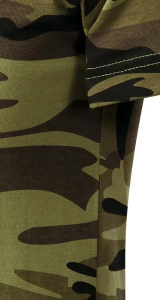 Camouflage T-shirt voor kinderen - Gesneden met zijnaden
