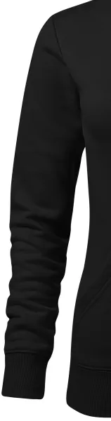 Damessweatshirt met capuchon zonder rits - Klassieke lange mouwen