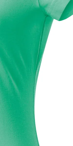 Dames slim fit T-shirt met V-halslijn - Gesneden met zijnaden