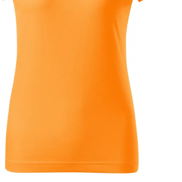 Dames eenvoudig T-shirt - Zacht taps toelopende snit