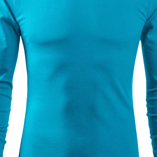 Heren T-shirt met lange mouwen - Licht getailleerde snit