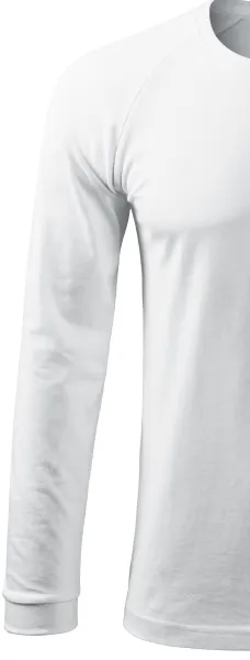 Contrasterend T-shirt voor heren met lange mouwen - Lange raglanmouwen