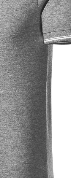 Contrasterend poloshirt voor heren - Gesneden met zijnaden