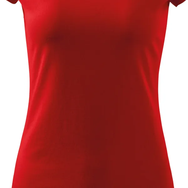 Dames T-shirt met zeer korte mouwen - Zacht taps toelopende snit