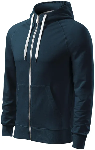 Contrasterend sweatshirt voor heren met capuchon - Hoodie met rits voor heren