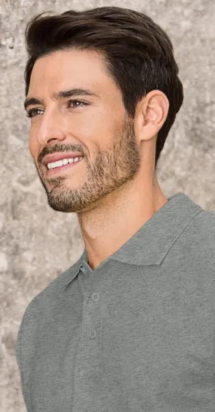 Los poloshirt voor heren - Sluiting met 3 knopen