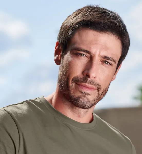 Eenvoudig T-shirt voor heren - Klassieke ronde halslijn