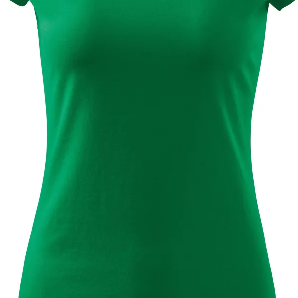 Dames T-shirt met zeer korte mouwen - Zacht taps toelopende snit