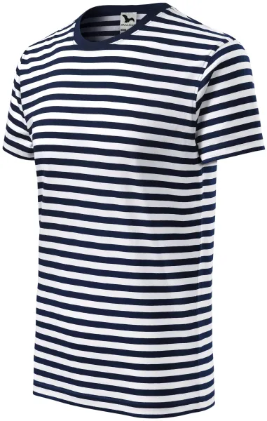 T-shirt in marinestijl - Heren katoenen gestreept T-shirt