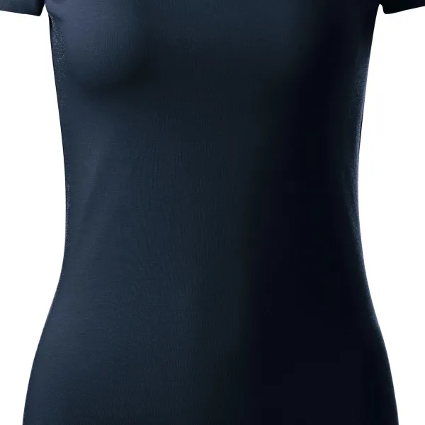 Dames T-shirt met decoratieve stiksels - Slanke, taps toelopende pasvorm