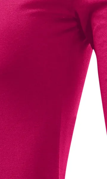 Dames T-shirt met lange mouwen - Gesneden met zijnaden