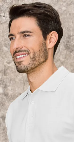 Los poloshirt voor heren - Sluiting met 3 knopen