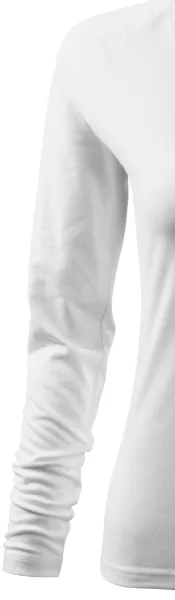 Dames nauwsluitend T-shirt, V-halslijn - Lange raglanmouwen