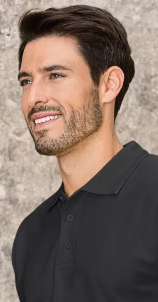 Los poloshirt voor heren - Sluiting met 3 knopen