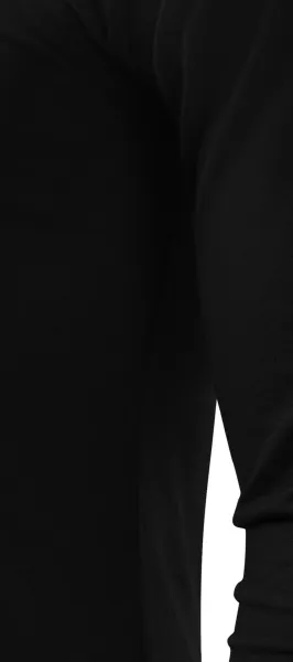 Heren T-shirt met lange mouwen - Gesneden met zijnaden