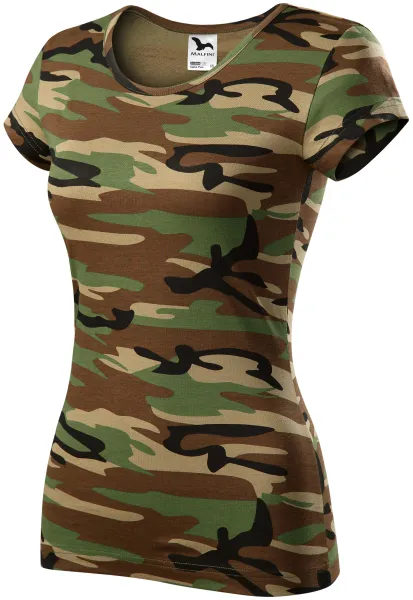 Camouflage T-shirt voor dames - Dames camouflage t-shirt niet alleen voor het bos