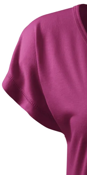 Dames lang T-shirt/jurk - Korte kimono mouwen