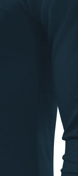 Heren T-shirt met lange mouwen - Gesneden met zijnaden